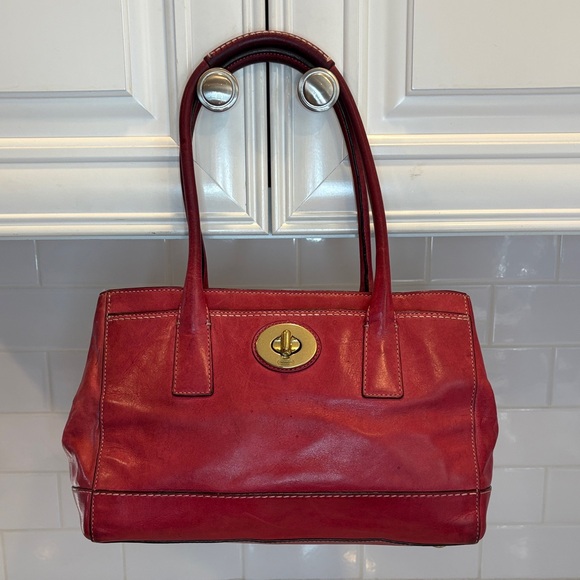 Coach Hampton Madeline Leather Satchel - Picture 1 of 16